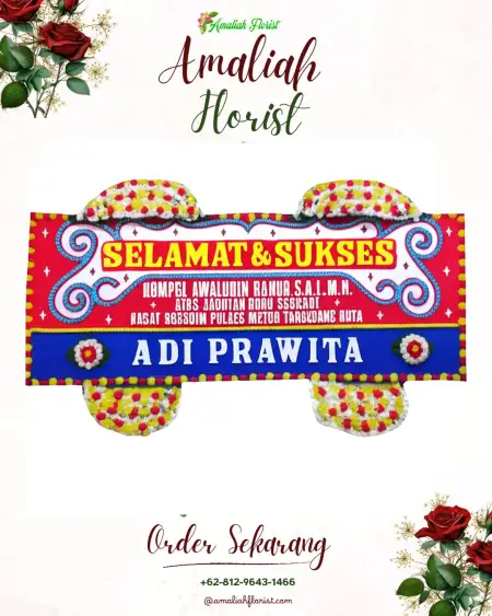 Papan Bunga Ucapan Selamat Senayang